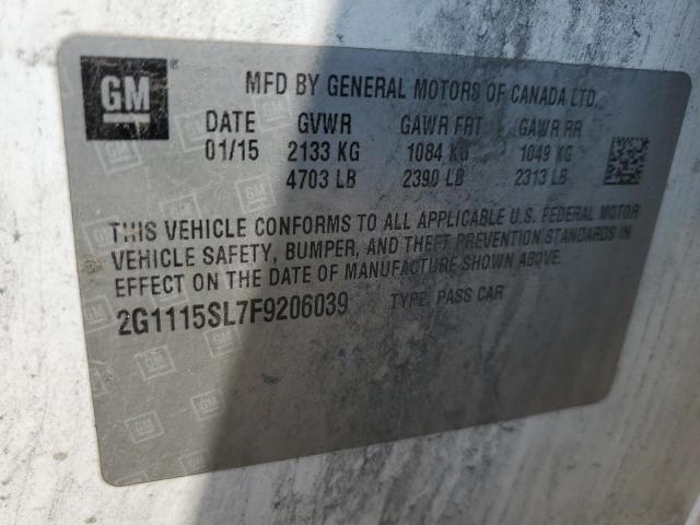 2015 CHEVROLET IMPALA 2G1115SL7F9206039