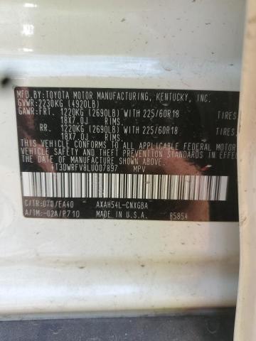 2020 TOYOTA RAV4 LIMIT 4T3DWRFV8LU007897