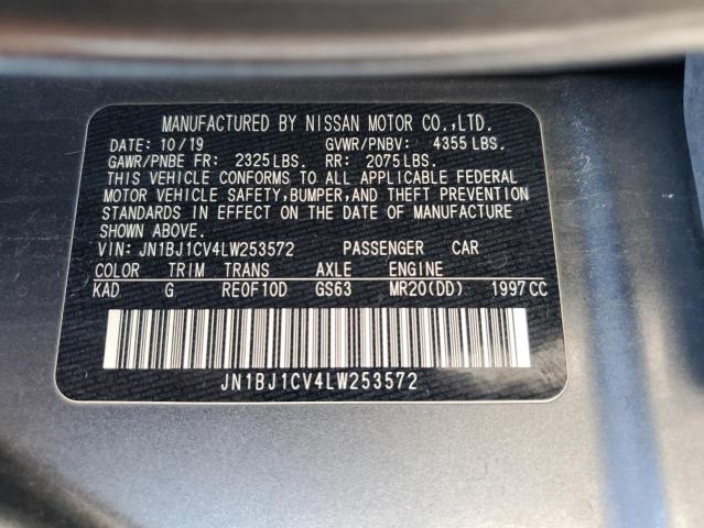 2020 NISSAN ROGUE SPOR - JN1BJ1CV4LW253572
