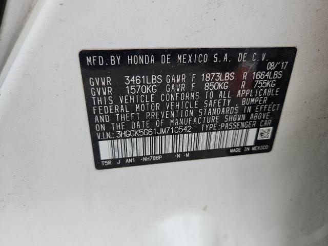 2018 HONDA FIT SPORT 3HGGK5G61JM710542