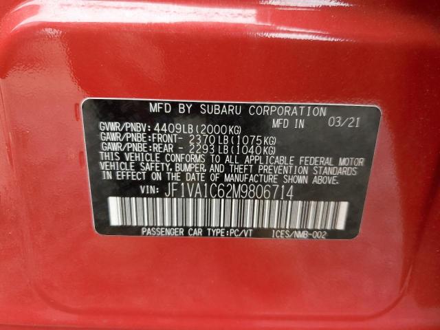 2021 SUBARU WRX PREMIU JF1VA1C62M9806714