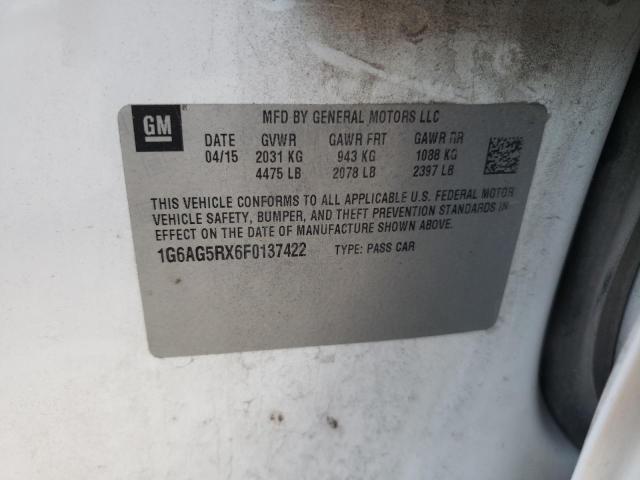 2015 CADILLAC ATS - 1G6AG5RX6F0137422