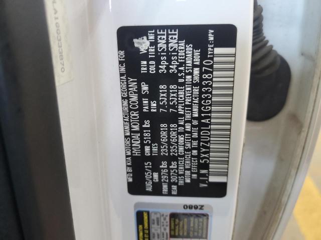 2016 HYUNDAI SANTA FE S - 5XYZUDLA1GG333870