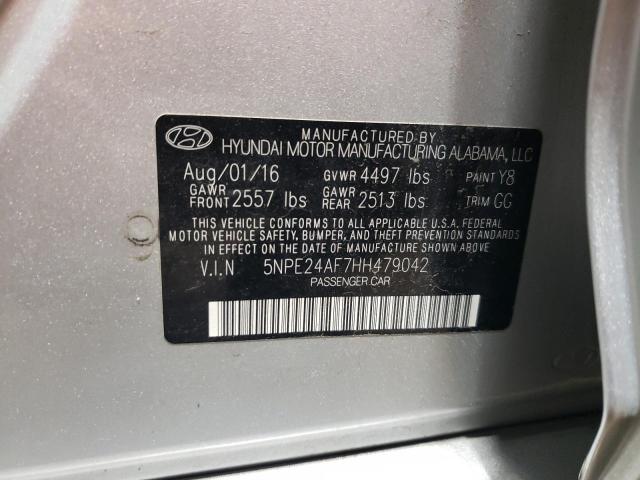2017 HYUNDAI SONATA SE 5NPE24AF7HH479042