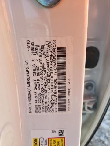 2019 HONDA ACCORD SPO - 1HGCV1F30KA014002