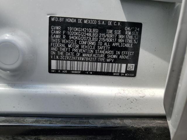 2024 HONDA HR-V EXL 3CZRZ2H7XRM784217