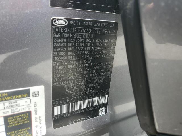 2020 LAND ROVER DISCOVERY SALRR2RV5L2416795
