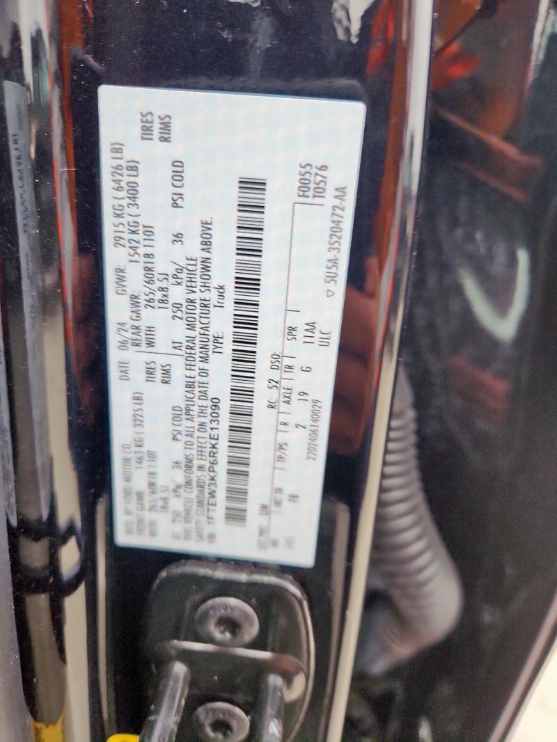 2024 FORD F150 XLT 1FTEW3KP6RKE13090