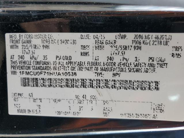 2017 FORD ESCAPE S - 1FMCU0F71HUA10588