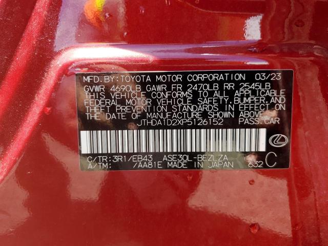 2023 LEXUS IS 300 JTHDA1D2XP5126152