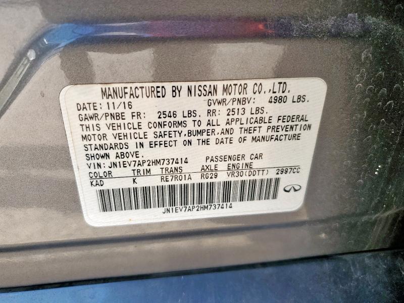 2017 INFINITI Q50 PREMIU JN1EV7AP2HM737414