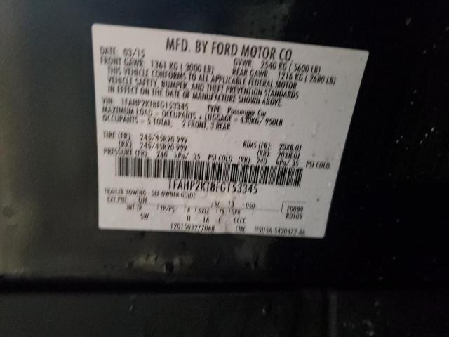 2015 FORD TAURUS SHO 1FAHP2KT8FG153345