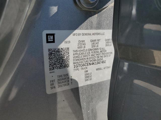 2019 GMC CANYON SLE 1GTG6CEN4K1347492