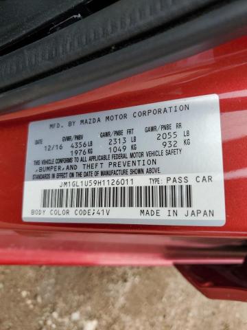 2017 MAZDA 6 SPORT JM1GL1U59H1126011