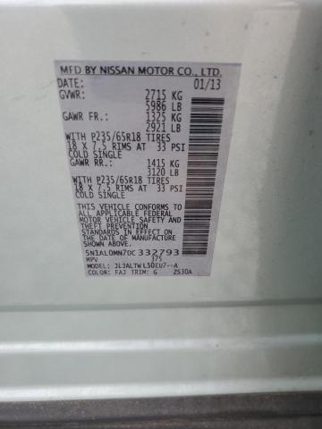 2013 INFINITI JX35 - 5N1AL0MN7DC332793