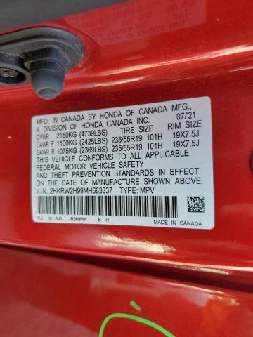 2021 HONDA CR-V TOURI 2HKRW2H99MH663337
