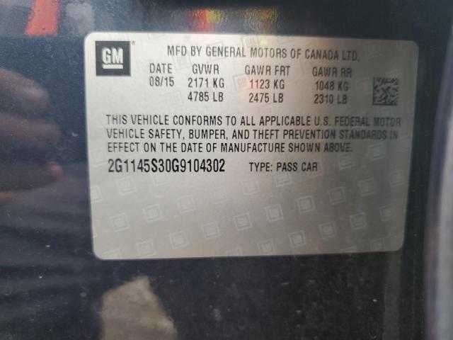 2016 CHEVROLET IMPALA LTZ - 2G1145S30G9104302