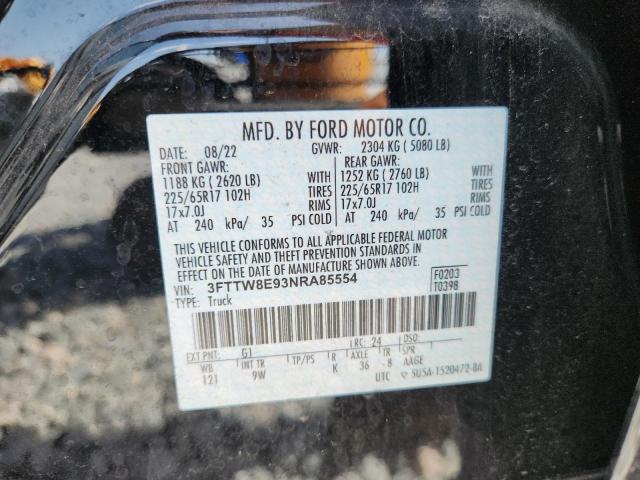 2022 FORD MAVERICK X 3FTTW8E93NRA85554