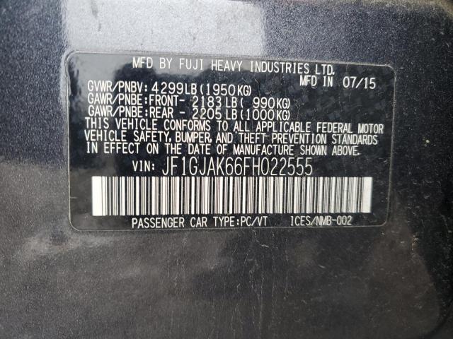 2015 SUBARU IMPREZA PR JF1GJAK66FH022555