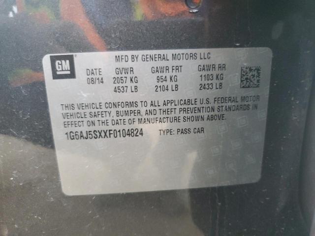 2015 CADILLAC ATS PERFOR - 1G6AJ5SXXF0104824