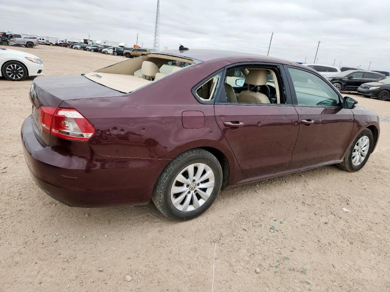 Vin: 1vwap7a39dc137750, lot: 60981355, volkswagen passat s 20133