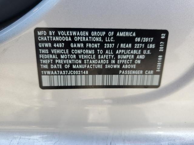 2018 VOLKSWAGEN PASSAT S - 1VWAA7A37JC002148