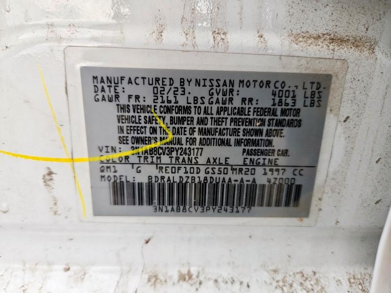 2023 NISSAN SENTRA SV 3N1AB8CV3PY243177