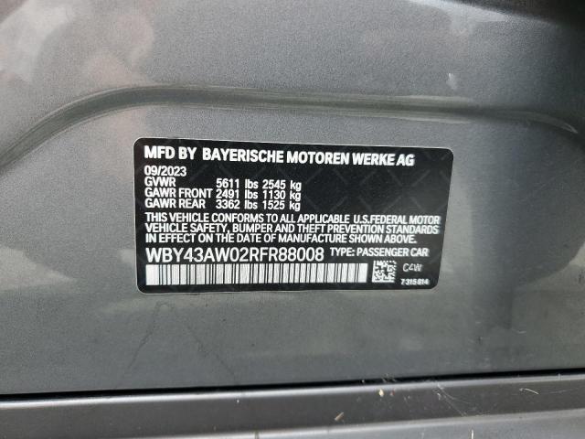 2024 BMW I4 EDRIVE WBY43AW02RFR88008