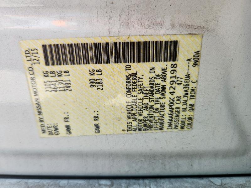2016 NISSAN MAXIMA 3.5 - 1N4AA6AP0GC429198