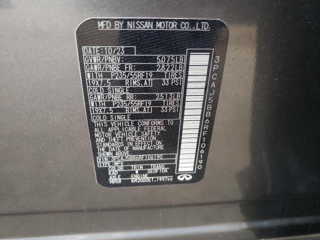 2024 INFINITI QX50 LUXE 3PCAJ5BB6RF106190