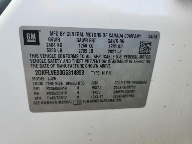 2016 GMC TERRAIN DE 2GKFLVE30G6314898
