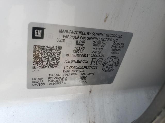 2018 CADILLAC ESCALADE P 1GYS4CKJ0JR377133