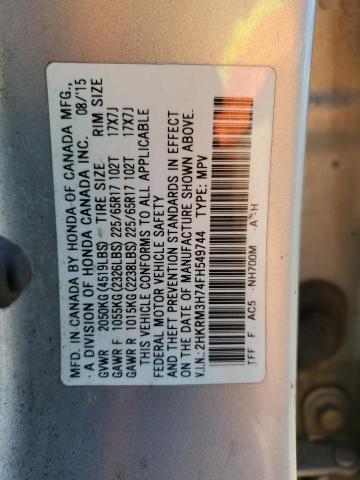 2015 HONDA CR-V EXL 2HKRM3H74FH549744