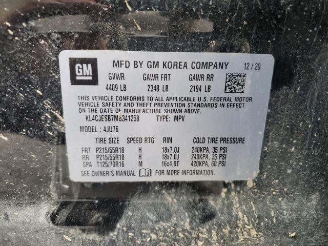 2021 BUICK ENCORE PRE - KL4CJESB7MB341258