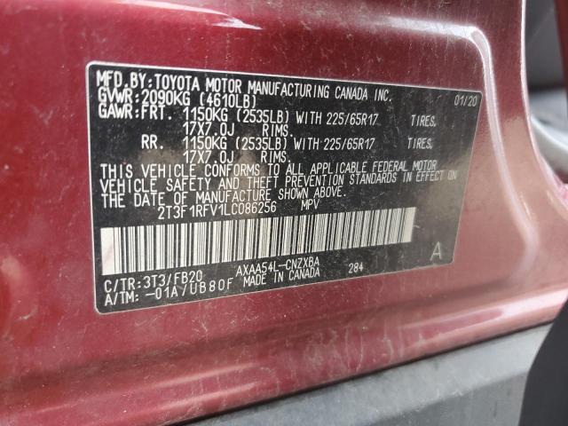 2020 TOYOTA RAV4 LE #3291376234