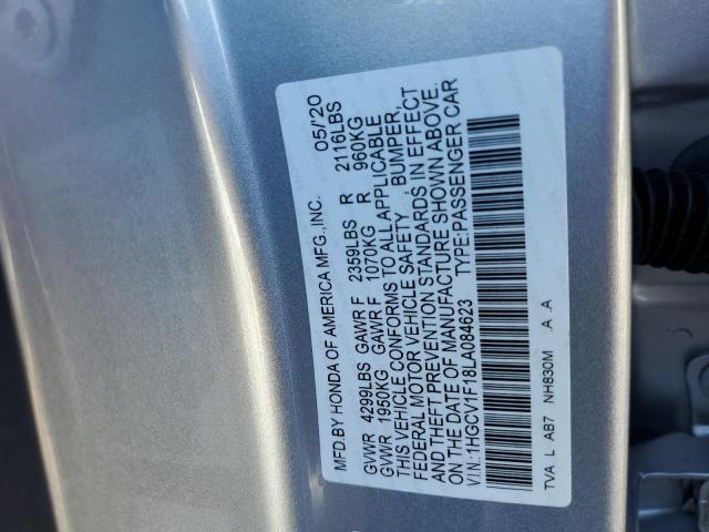 2020 HONDA ACCORD LX 1HGCV1F18LA084623