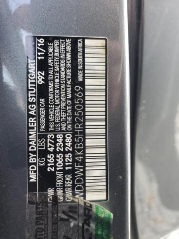 2017 MERCEDES-BENZ C 300 4MAT WDDWF4KB5HR250569