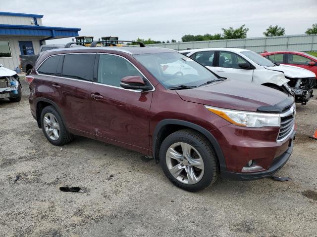 Vin: 5tddkrfh3fs191965, lot: 59921385, toyota highlander limited 20154