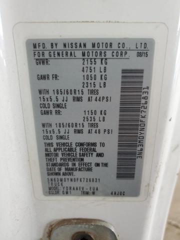 2015 CHEVROLET CITY EXPRESS LS 3N63M0YN0FK726831