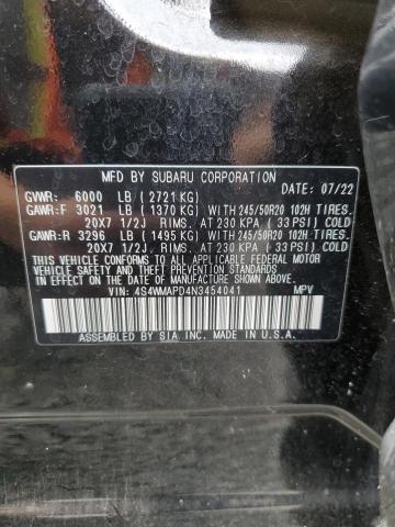 2022 SUBARU ASCENT LIM 4S4WMAPD4N3454041