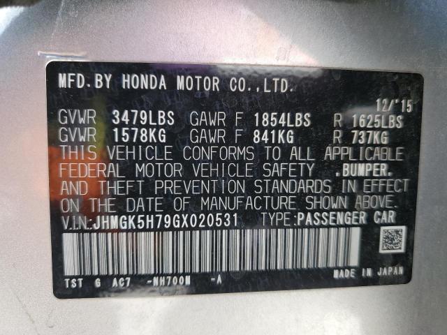 2016 HONDA FIT EX JHMGK5H79GX020531