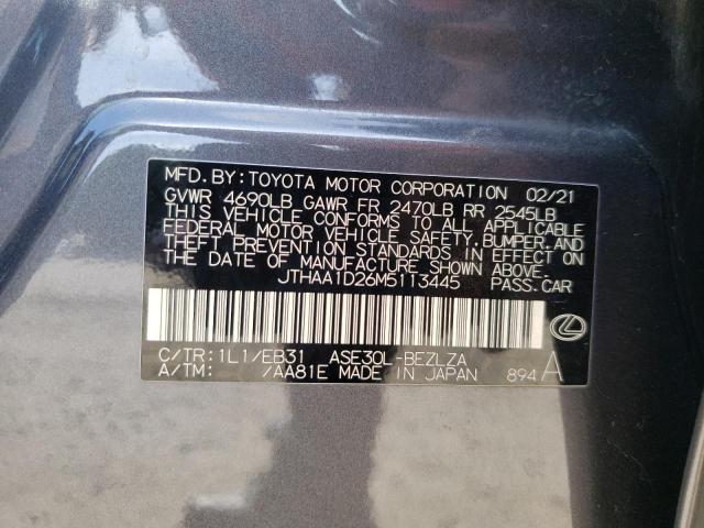 2021 LEXUS IS 300 - JTHAA1D26M5113445