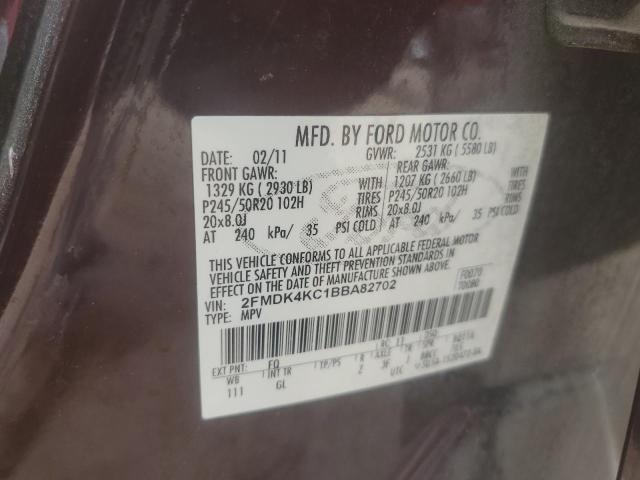 2011 FORD EDGE LIMIT - 2FMDK4KC1BBA82702
