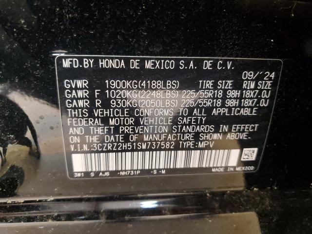 2025 HONDA HR-V SPORT 3CZRZ2H51SM737582