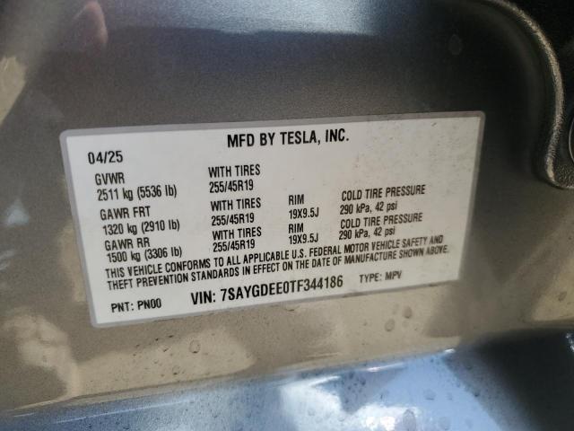 2026 TESLA MODEL Y 7SAYGDEE0TF344186
