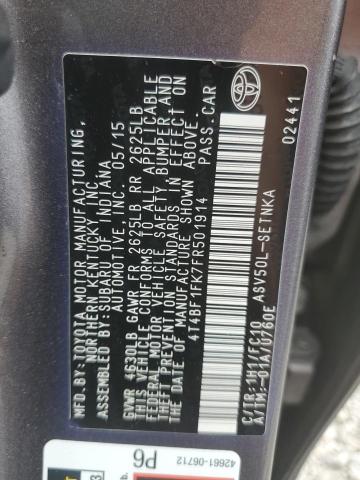 2015 TOYOTA CAMRY LE - 4T4BF1FK7FR501914