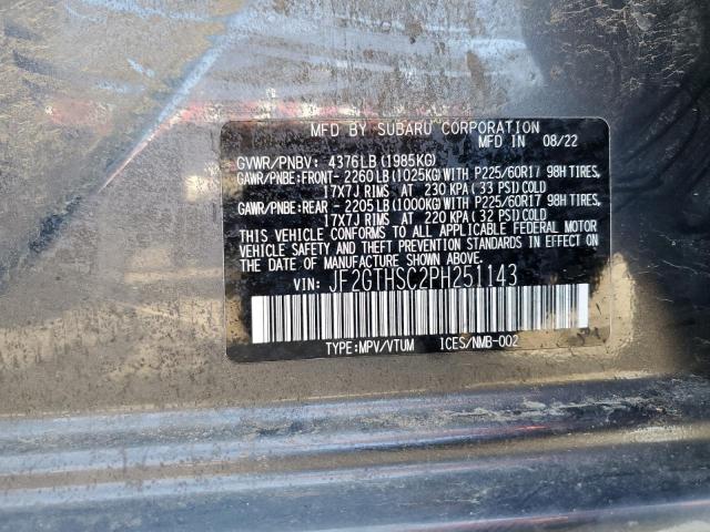2023 SUBARU CROSSTREK JF2GTHSC2PH251143