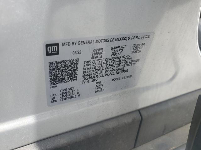 2022 CHEVROLET EQUINOX LT - 3GNAXUEV6NL188908