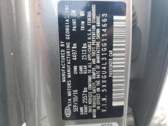 2016 KIA OPTIMA EX 5XXGU4L31GG114663