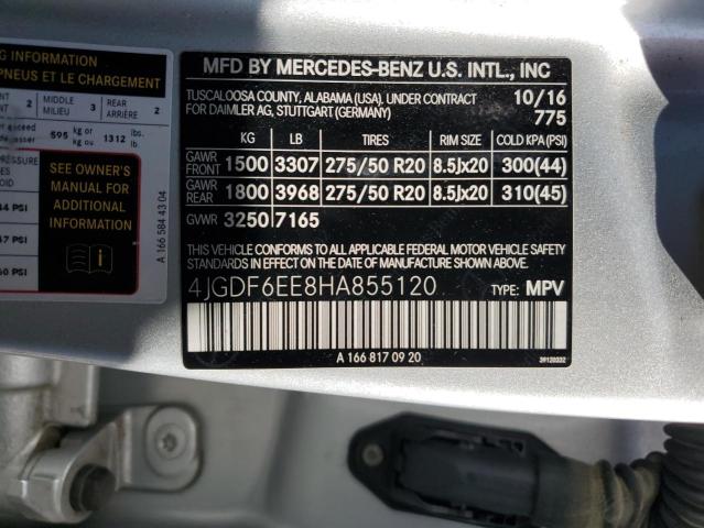 2017 MERCEDES-BENZ GLS 450 4M - 4JGDF6EE8HA855120